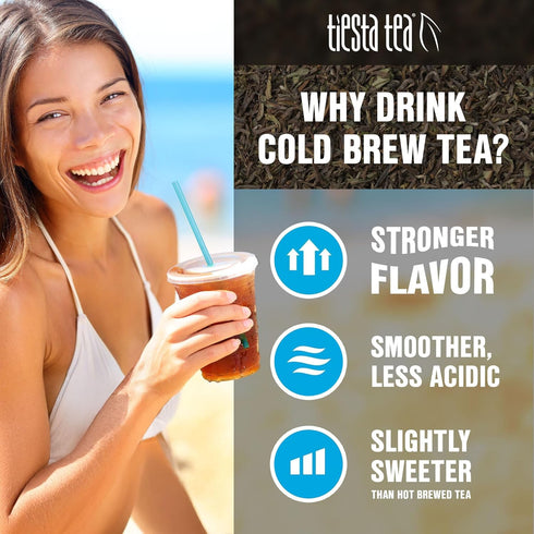 Set, Sets 8 Tiesta Tea - Iced Tea Sampler Dry Flight Loose Leaf, High to No Caffeine, Makes Cold Brew Iced Drink