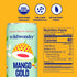 12pk, Immune 5g 12 Pack, 12oz wildwonder Sparkling Probiotic Drink For Gut Health & Support, Mango Gold, Prebiotic