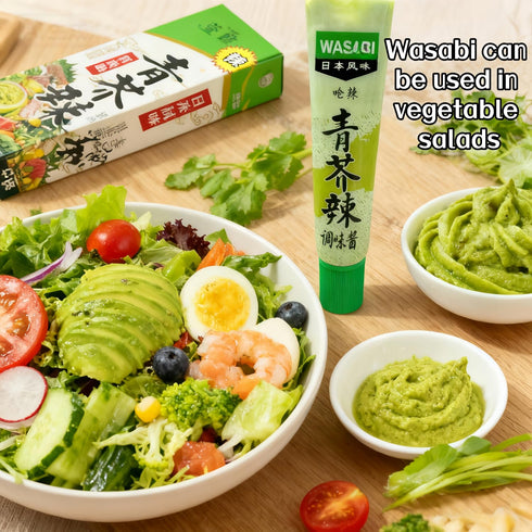 WSYLS 1 1.52 oz wasabi wasabi paste - Mildly Spicy - Squeeze Tube, x - Ideal for sushi, salads, and sandwiches.