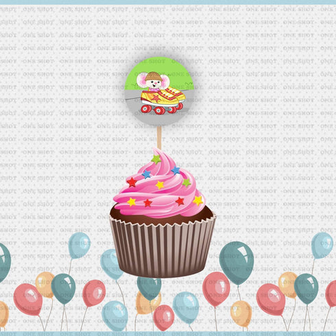 Chip and Potato Cupcake Toppers - Party Supplies Decorations