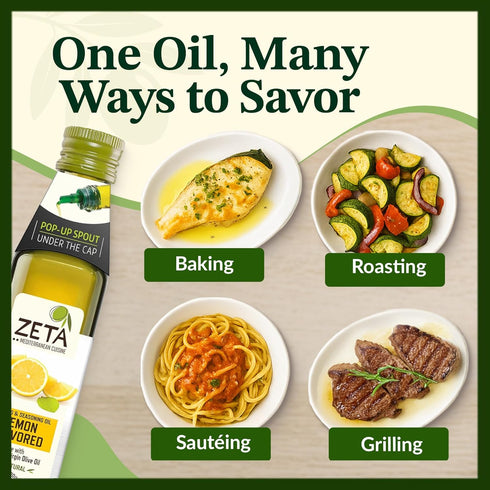 Zeta 8.5fl oz. Pack 3 Extra Virgin Olive Oil with Lemon