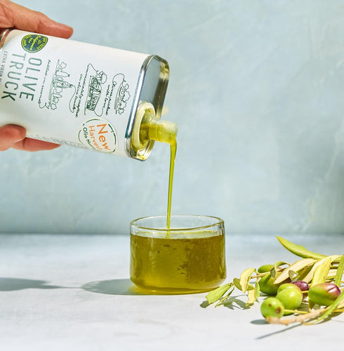 Olive Truck 16.9 oz (Pack 1) California Extra Virgin Olive Oil - Made from Early Harvest Olives, Authentic & Filtered