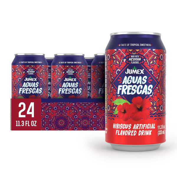 Jumex Aguas Frescas Hibiscus - Classic Mexican Soft Drinks - Hibiscus Drink