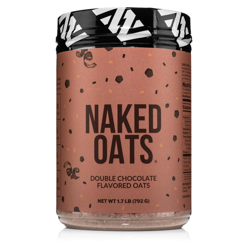 Naked Oats - Double Chocolate Overnight Oats, 20g Grass-Fed Protein, Gluten-Free Oatmeal