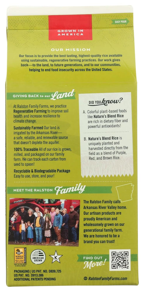 24 Ralston Family Farms, Nature's Blend Rice, Ounce