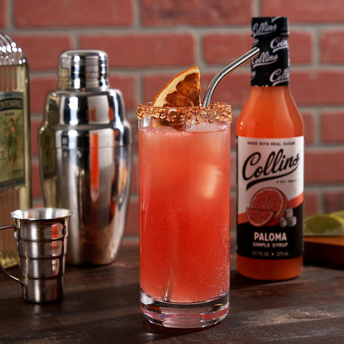 12.7 oz, Set 1 Collins Paloma Syrup, Made with Grapefruit, Ready to Use Cocktail Mixer for Tequila and Mezcal Drink