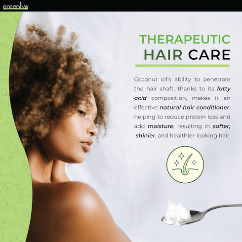 100% (16 GreenIVe - Pure Virgin Raw Coconut Oil - Organic - Pure - Virgin - Exclusively on Amazon Ounce)