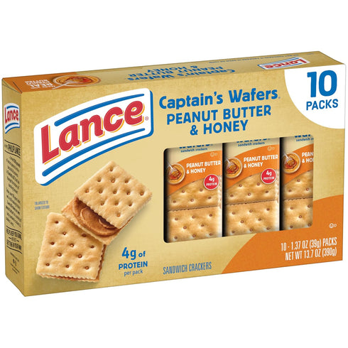 10 Count 1.37 Oz Lance Peanut Butter and Honey