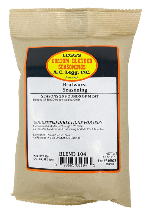 Old Plantation PACK 4 A.C. Legg Bratwurst Seasoning