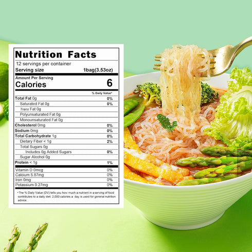 Hethstia Konjac Noodle Soup Cups & Angel Hair Shirataki Pasta Bundle Low Calorie Vegan Konjac Noodles for Instant Meals