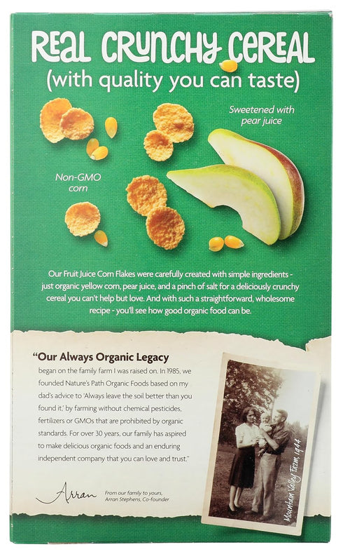 10.6OZ NATURES PATH CEREAL FLK CORN BOX ORG