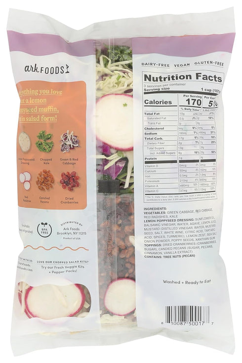 Ark Foods 10.5 OZ Sweet Kale Lemon Salad Kit