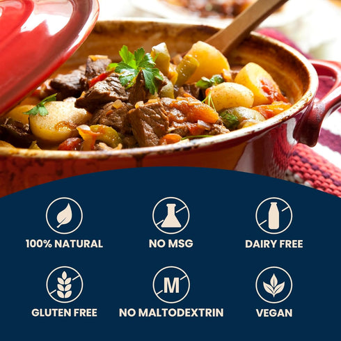 1 7 Pack (7 Massel Beef Style Bouillon Cubes | x Cubes) | Plant Based Broth & Soup Base | Low FODMAP, Gluten & Dairy