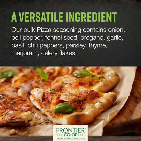 1lb Frontier Co-op Pizza Seasoning, Bulk Bag Natural Pizza Seasoning Spice Blend, Perfect Pizza Spice for Homemade