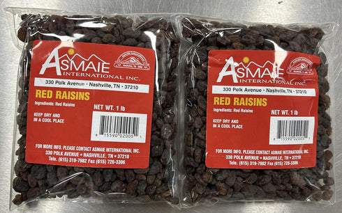 Generic Red Raisins Naturally Sweet Dried Fruit 1 LB (Pack of 2) No