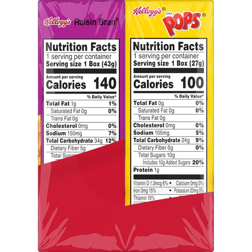 Pack, 10.94 oz (10 Count) Kellogg's Breakfast Cereal Assorted Variety Corn Flakes, Frosted Flakes, Frosted Mini-Wheats