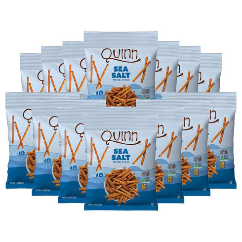 Quinn Gluten Free Sea Salt Pretzel Sticks - Whole Grain, Made with