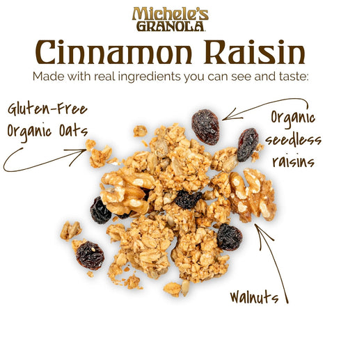 Handmade Cinnamon Raisin Granola - Non-GMO Whole Grain Oats