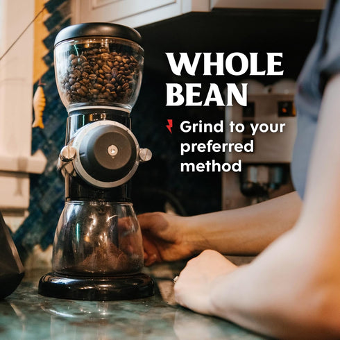 14 (Pack 1) Death Wish Coffee, Whole Bean Espresso Roast - Organic, Fair Trade, Arabica and Robusta Coffee Beans, ounce