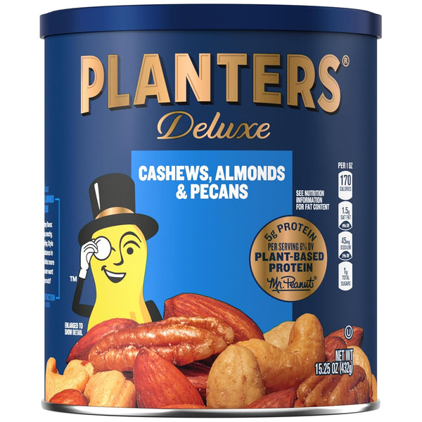 PLANTERS Select Cashews, Almonds & Pecans, 15.25 oz Resealable Container - Salted