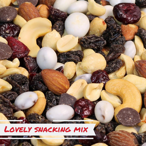 2 Lbs Deluxe Trail Mix with Greek Yogurt, Chocolate, Fruit and Nuts by Its Delish, Bulk Bag | Healthy Mix of Greek