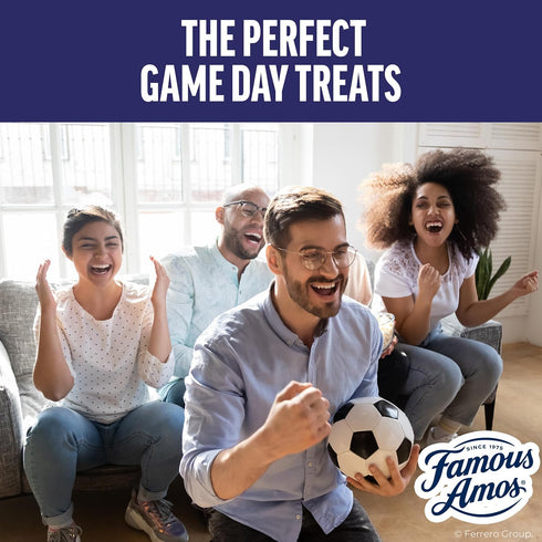 9 oz Famous Amos Classic Chocolate Chip Cookies, Bite-Size Cookies, Great for Sharing, Resealable Bag