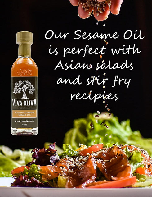 Viva Oliva Set 60ml (2oz) 100% Gourmet Oil Variety Sampler - Gift with four bottles - White Truffle, Black Truffle