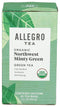 Allegro Tea, Organic Northwest Minty Green Tea Bags, 20 Count