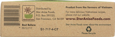 24 8.6 Oz. Pack 6 Star Anise Foods Brown Rice Gluten Free Noodles with Green Tea - Servings, Per Box, of Boxes, Pho