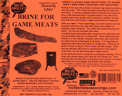 Generic Venison Ham Cure, By Iron Skillet Seasonings- Turn your deer meat into Venison Ham!