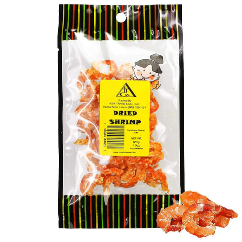 Asia Trans Dried Louisiana Large Shrimp - Hawaiian Favorite - Fresh-Caught &