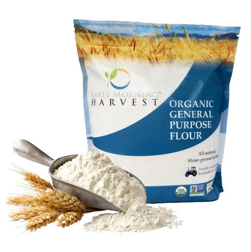 Early Morning Harvest Organic General Purpose Flour - Made from Non-GMO Whole