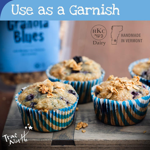 12 oz. (Pack 2) True North Granola Granola Blues with Dried Blueberries, Almonds and Cashews, All Natural and Non-GMO
