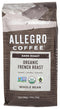 Allegro Coffee Organic French Roast Whole Bean Coffee, 12 oz