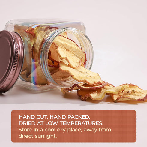 2.5 OZ (71 100% Premium Dried Apple Slices Dehydrated Apples g) - Natural Gluten Free Fruit Snacks Made in US Dried
