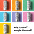 Pack 12 OZ 7 Pack Tru Seltzer Sampler, Variety of Sparkling Water with Real Fruit Juice, Functional Ingredients