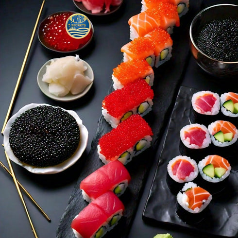 4.4 oz Pacific Secrets Black Vegan Caviar | Seaweed | No-Fish | Kosher | Glass Jar