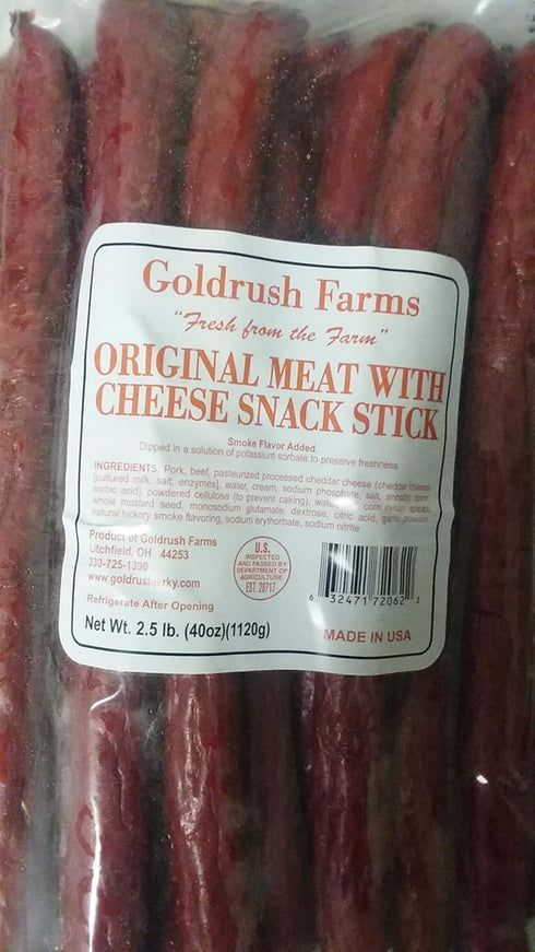 Gold Rush Original Meat with Cheese Snack Sticks 2.5 Lb. Bag