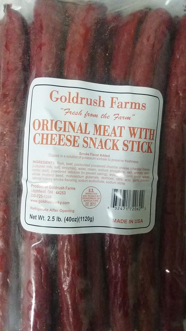 Gold Rush Original Meat with Cheese Snack Sticks 2.5 Lb. Bag