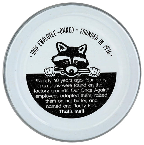 16oz Once Again Organic Crunchy Almond Butter, - Lightly Toasted - Salt Free, Unsweetened - USDA Organic, Gluten Free