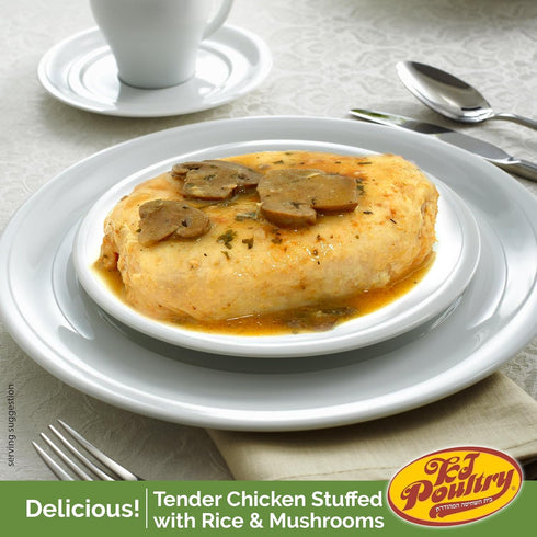 Kosher Stuffed Chicken Breast Rice, MRE Meat Meals Ready to Eat, Gluten Free (1 Pack) Prepared Entree Fully Cooked, Shelf Stable Microwave Dinner - Travel, Military, Camping, Emergency Survival Food
