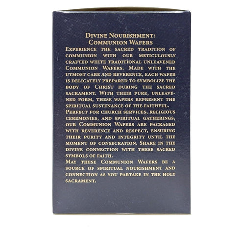 Importer AM Communion 1 3/8", 1000 Count Communion Church Wafers Round Hosts for Service Unleavened Eucharist Bread