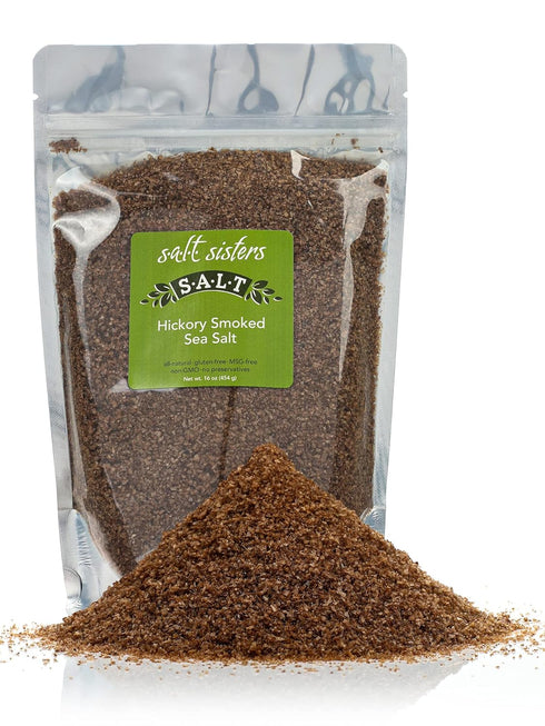 s.a.l.t. sisters Hickory Smoked Sea Salt | All-Natural, Gluten Free, MSG Free,