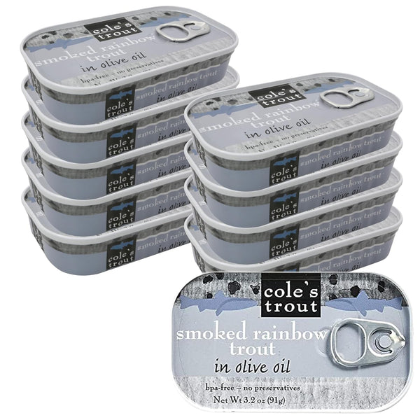 COLES - Smoked Trout Fillet with Extra Virgin Olive Oil | 3.2oz
