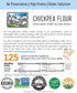 9 LBS 100% Palouse Brand Certified Glyphosate Residue Free Chickpea Flour | | Family Farmed in Washington State |