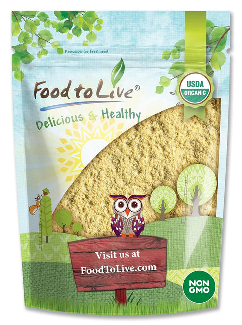Food to Live Organic Garbanzo Bean Flour, 2 Pounds - Non-GMO Chickpea