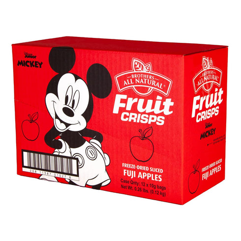 0.35 Oz (Pack 12), 100% Brothers All Natural Disney Freeze Dried Fruit Crisps, Fuji Apple, of Made with Fruit, Gluten