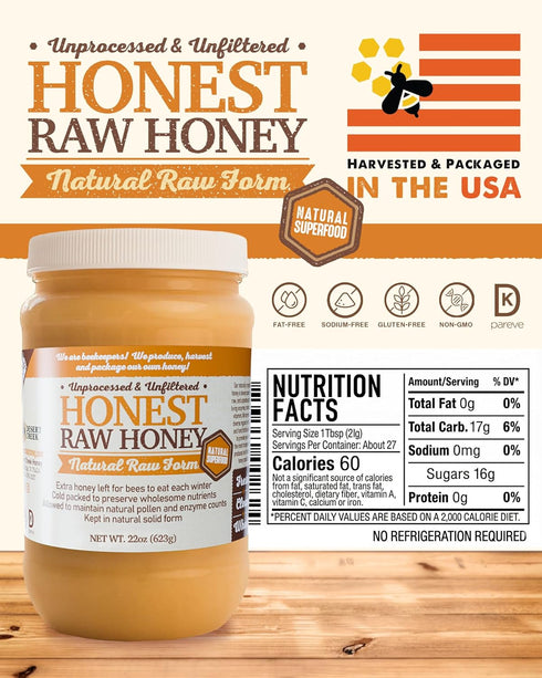 22oz Honest Raw Honey