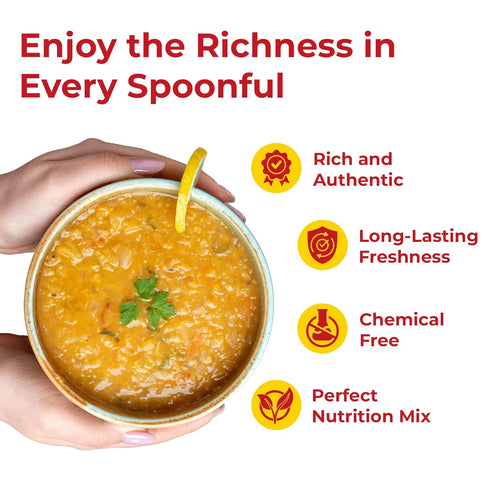 2lb Darsa Organics Mixed Lentils (Panchratna Dal) | USDA Organic, Non-GMO, Kosher | Superfood Rich in Protein & Fiber |