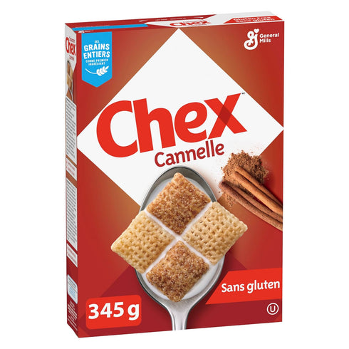 345g/12.1oz, Chex Gluten Free Cinnamon Cereal, (Imported from Canada)